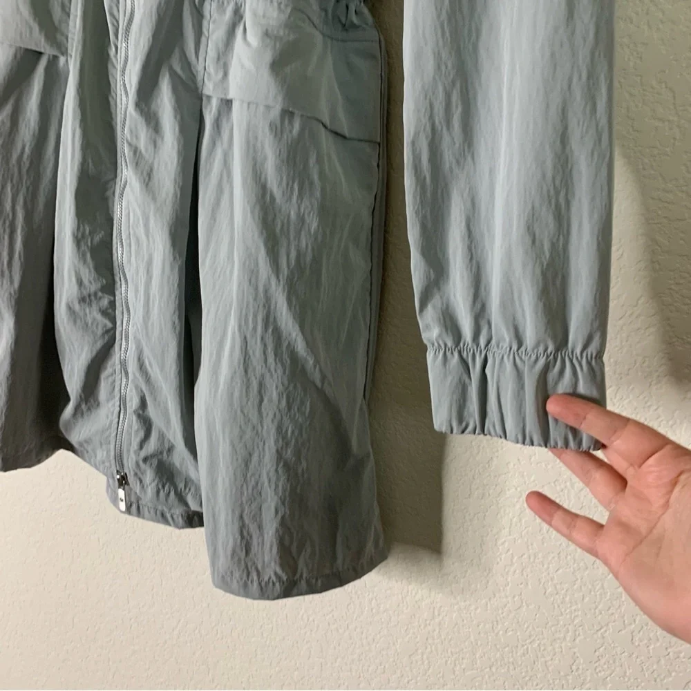 Lululemon womens gray pack & glyde full zip hooded jacket 4